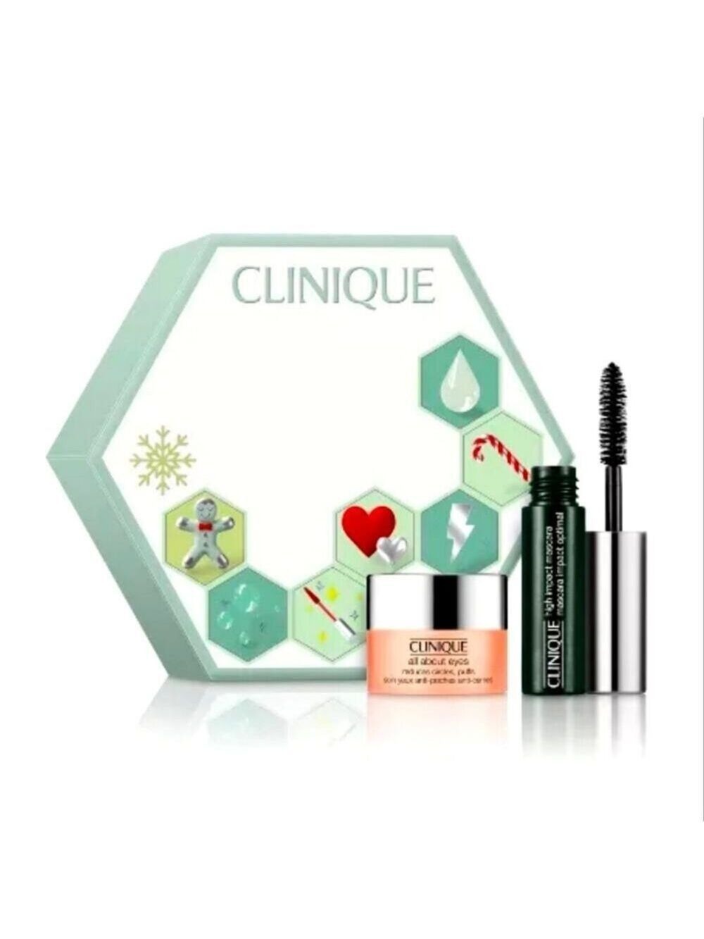 CLINIQUE MASCARA EYE CREAM SET BLACK